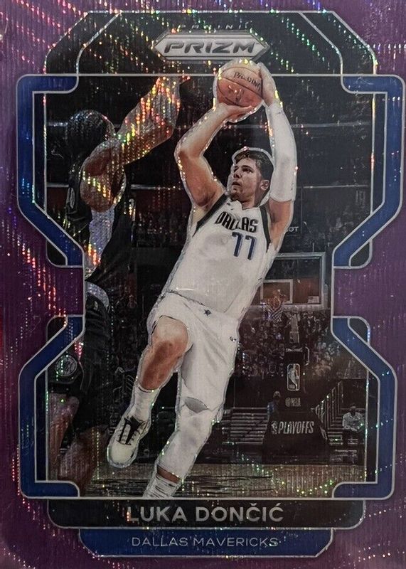 Luka Doncic 2021 Prizm #223 Purple Wave PSA 10