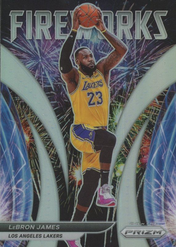 LeBron James 2021 Prizm #1 Fireworks - Silver PSA 10