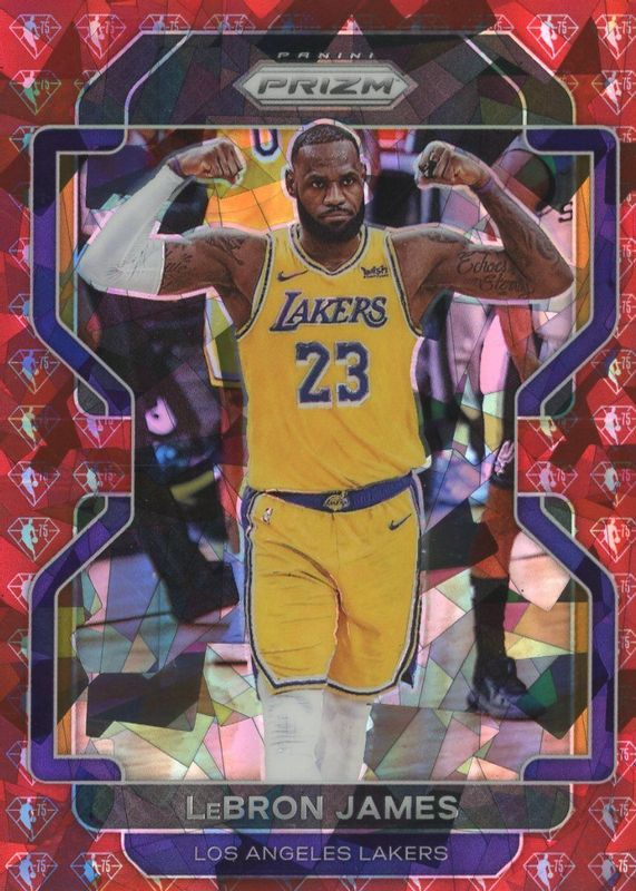 LeBron James 2021 Prizm #91 NBA 75th Anniversary Diamond /75 PSA 10