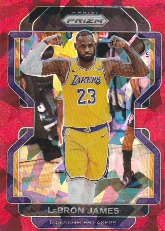 LeBron James 2021 Prizm #91 Red Ice PSA 10