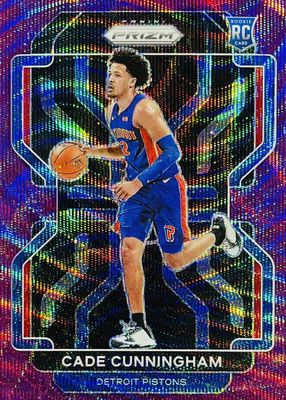 2021 Panini Prizm Draft Picks #1 Cade Cunningham Purple Wave Prizm Rookie/RC  - The Baseball Card King, Inc.