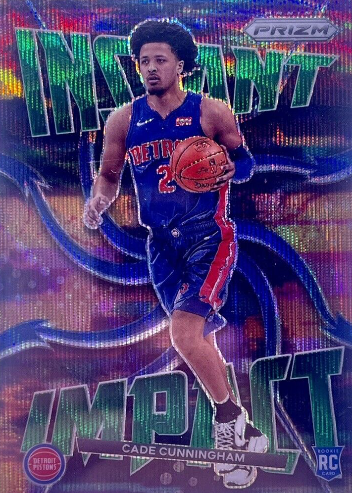 Cade Cunningham 2021 Prizm #1 Instant Impact - Green Wave Price
