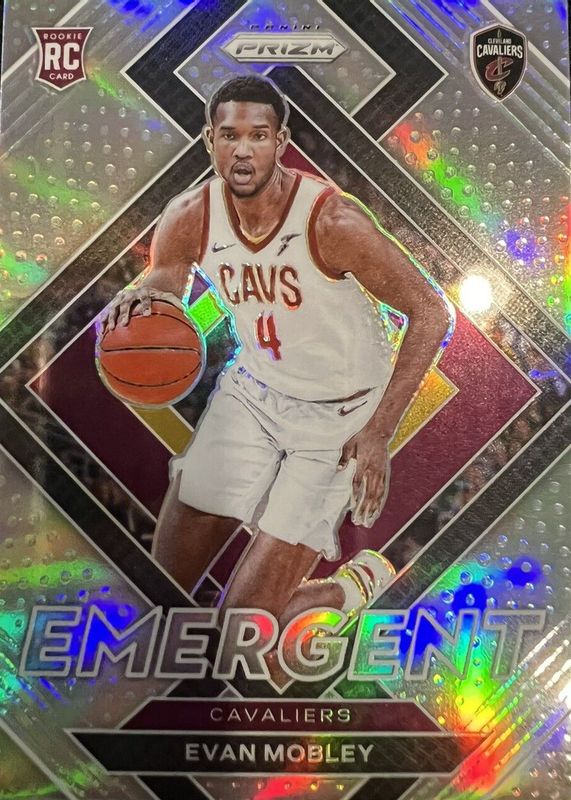 Evan Mobley 2021 Prizm #9 Emergent - Silver Rookie PSA 10