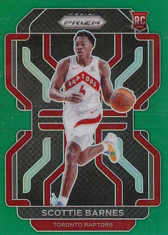 Scottie Barnes 2021 Prizm #320 Green Rookie BGS 10 PRISTINE