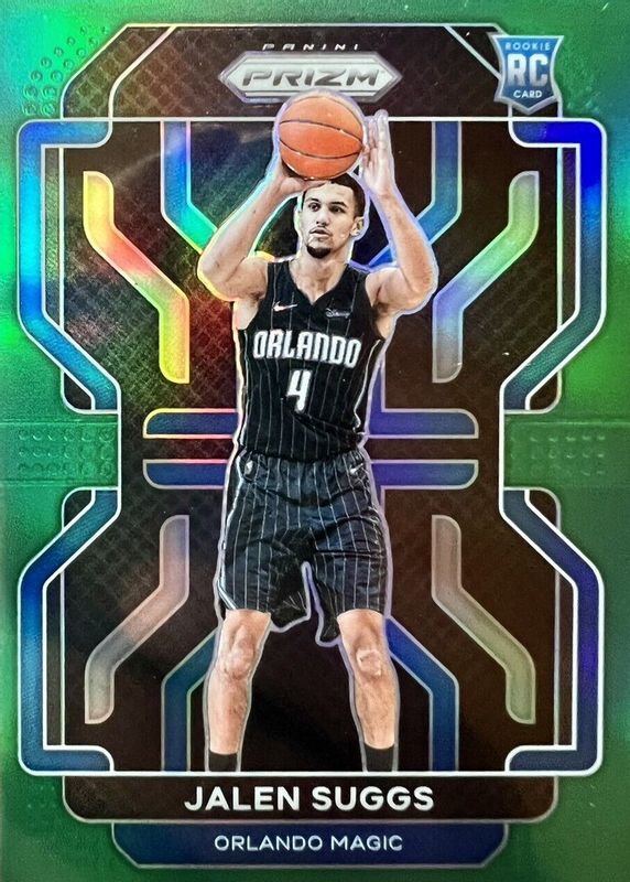 Jalen Suggs 2021 Prizm #314 Green Rookie PSA 9