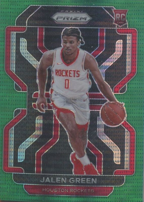 Jalen Green 2021 Prizm #306 Green Pulsar /25 Rookie PSA 9