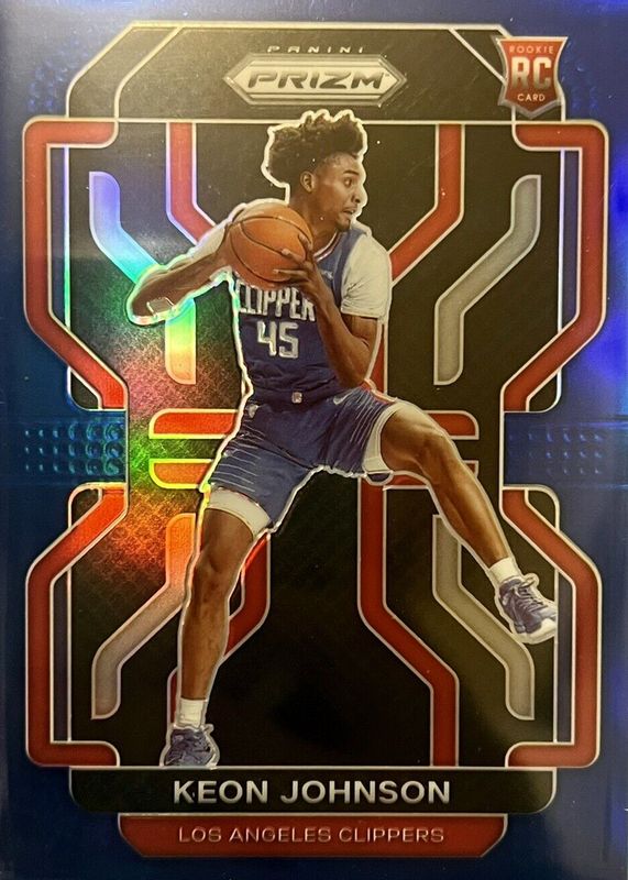 Keon Johnson 2021 Prizm #326 Blue /199 Rookie RAW