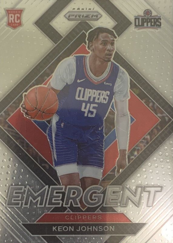 Keon Johnson 2021 Prizm #6 Emergent Rookie RAW