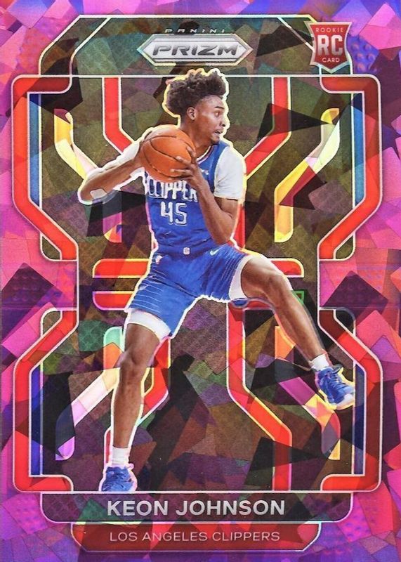 Keon Johnson 2021 Prizm #326 Purple Ice /149 Rookie RAW