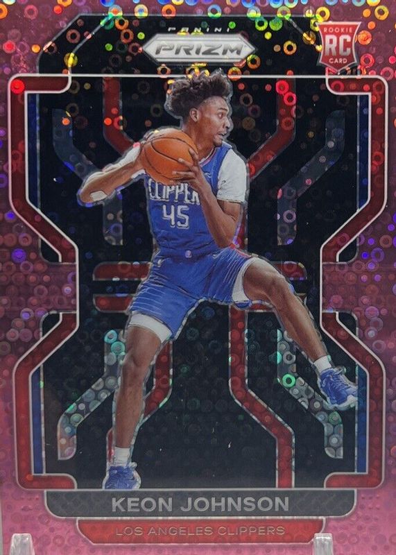 Keon Johnson 2021 Prizm #326 Fast Break Pink /50 Rookie RAW