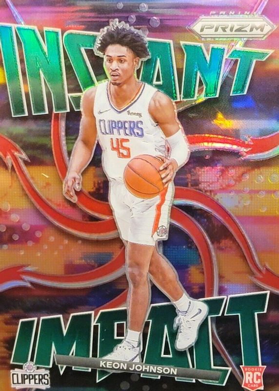 Keon Johnson 2021 Prizm #5 Instant Impact - Green Rookie PSA 10