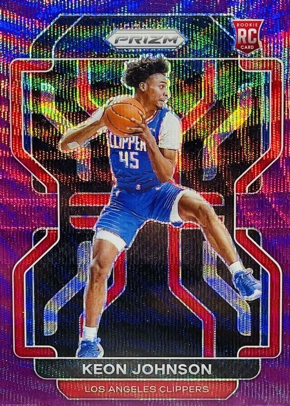 Keon Johnson 2021 Prizm #326 Purple Wave Rookie PSA 10