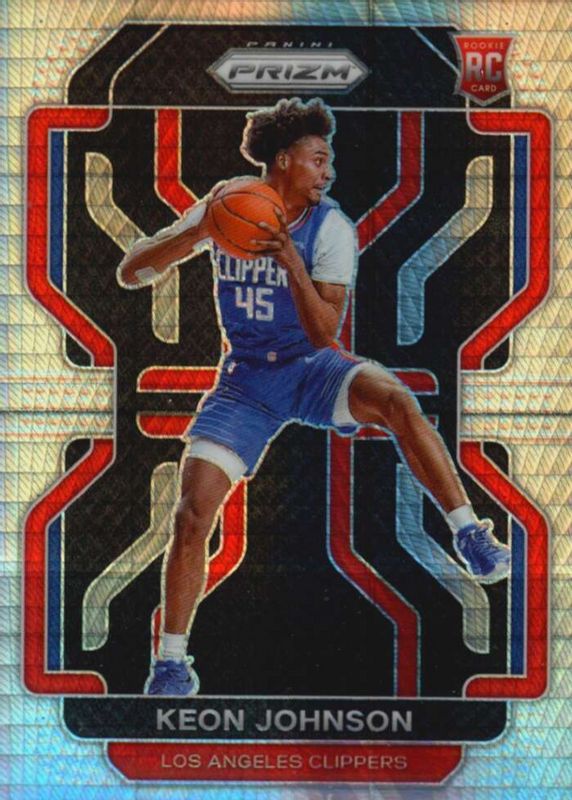 Keon Johnson 2021 Prizm #326 Hyper Rookie PSA 9