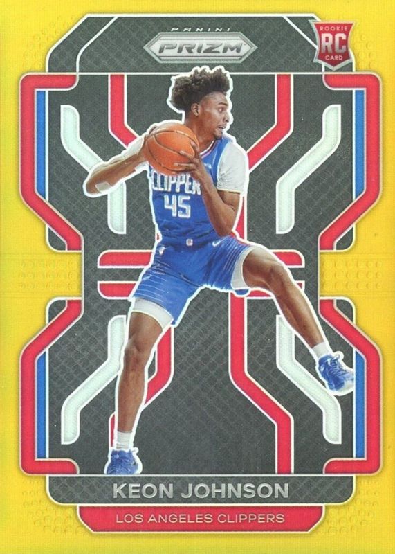 Keon Johnson 2021 Prizm #326 Gold /10 Rookie PSA 9