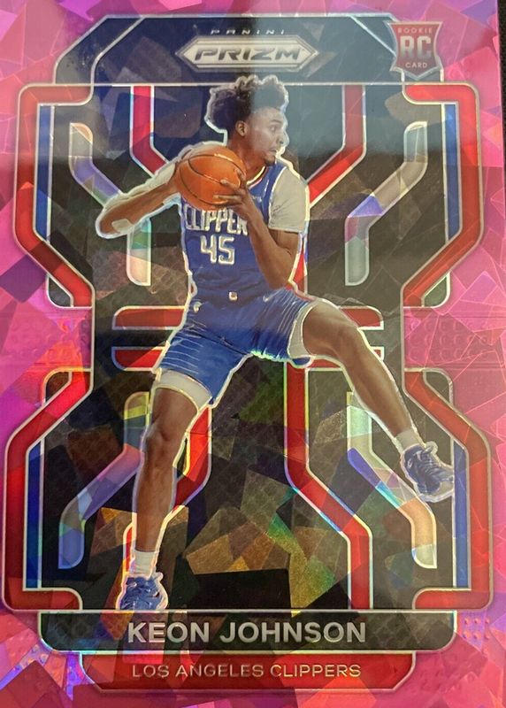 Keon Johnson 2021 Prizm #326 Pink Ice Rookie SGC 10