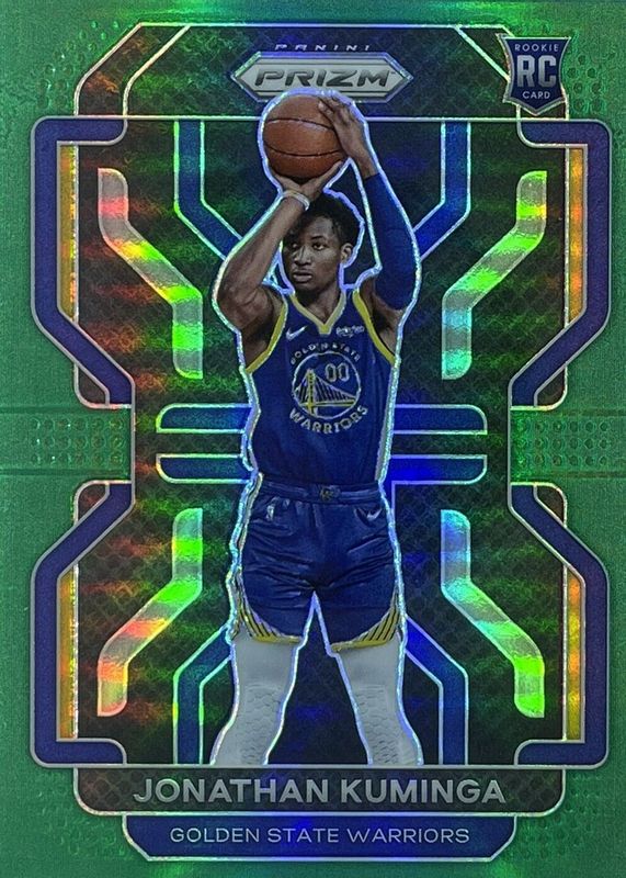 Jonathan Kuminga 2021 Prizm #307 Green Rookie PSA 10