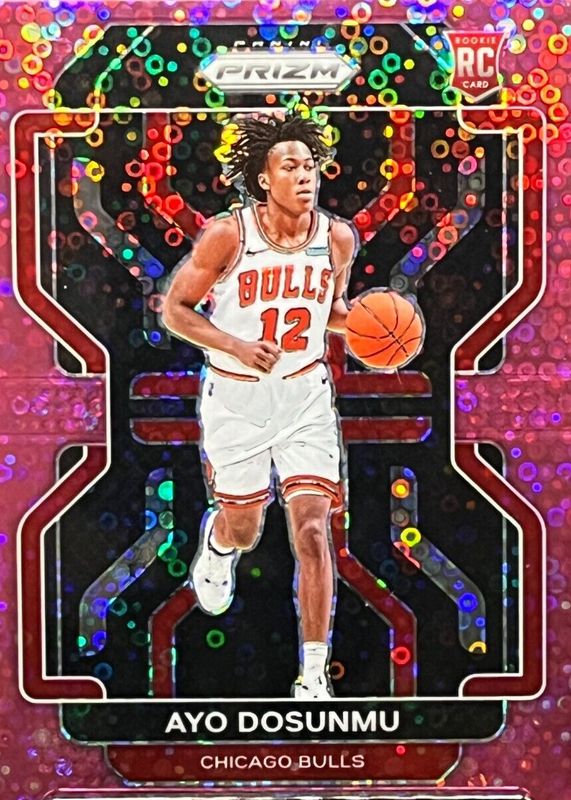 Ayo Dosunmu 2021 Prizm #271 Fast Break Pink /50 Rookie PSA 10