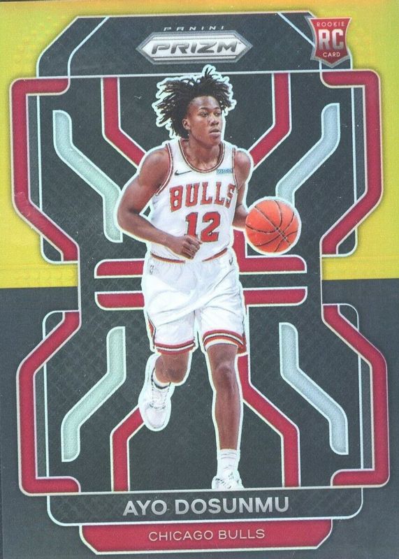 Ayo Dosunmu 2021 Prizm #271 Black Gold /5 Rookie SGC 10