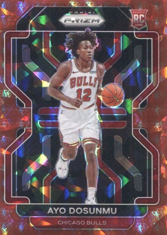 Ayo Dosunmu 2021 Prizm #271 NBA 75th Anniversary Diamond /75 Rookie SGC 9.5