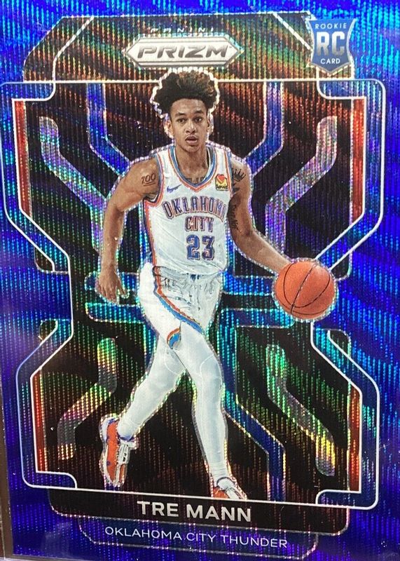 Tre Mann 2021 Prizm #274 Blue Wave Rookie SGC 10