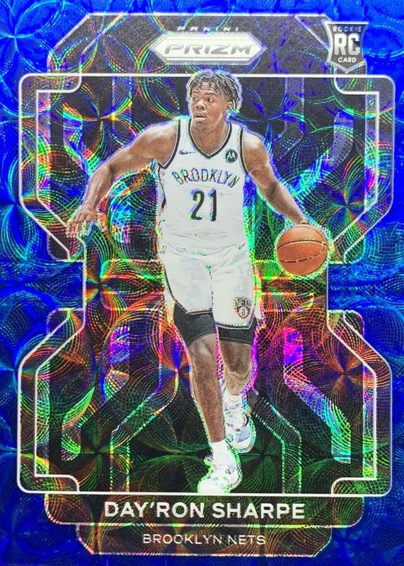 Day'Ron Sharpe 2021 Prizm #281 Choice Blue /39 Rookie PSA 9