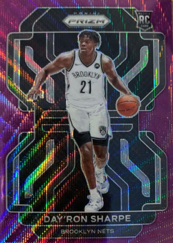 Day'Ron Sharpe 2021 Prizm #281 Purple Wave Rookie RAW