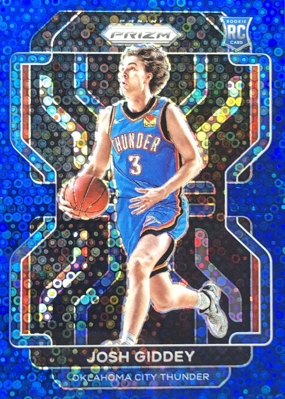 Josh Giddey 2021 Prizm #301 Fast Break Blue /150 Rookie SGC 10