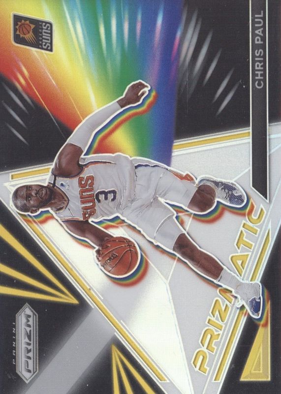 Chris Paul 2021 Prizm #18 Prizmatic - Gold /10 RAW