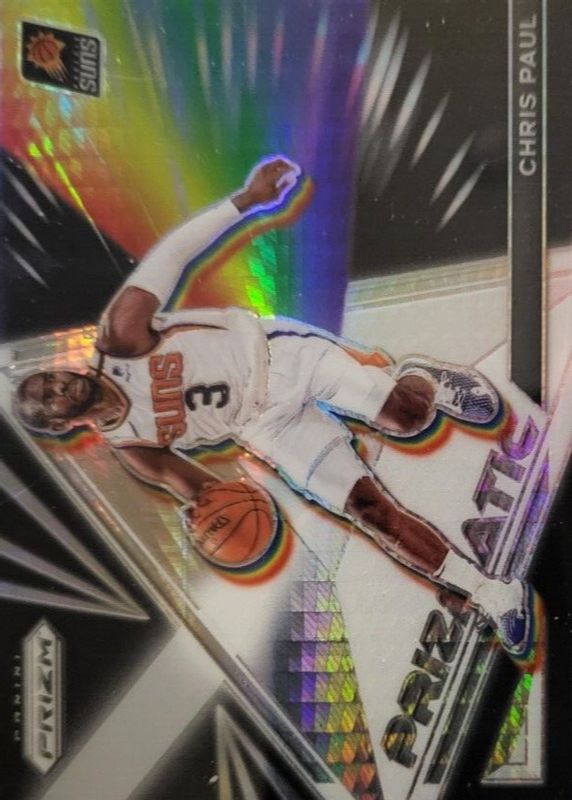 Chris Paul 2021 Prizm #18 Prizmatic - Silver RAW