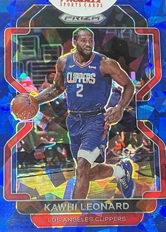 Kawhi Leonard 2021 Prizm #71 Blue Ice /125 RAW