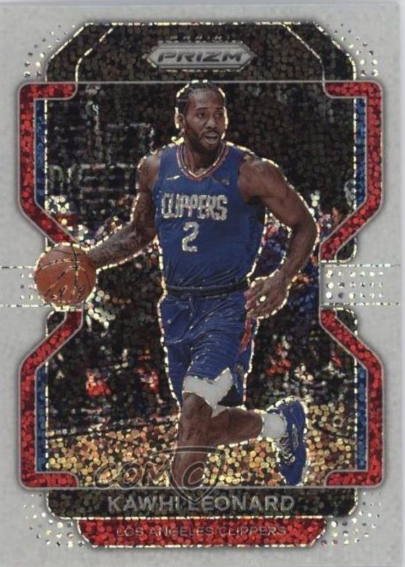 Kawhi Leonard 2021 Prizm #71 White Sparkle /(SSP) RAW