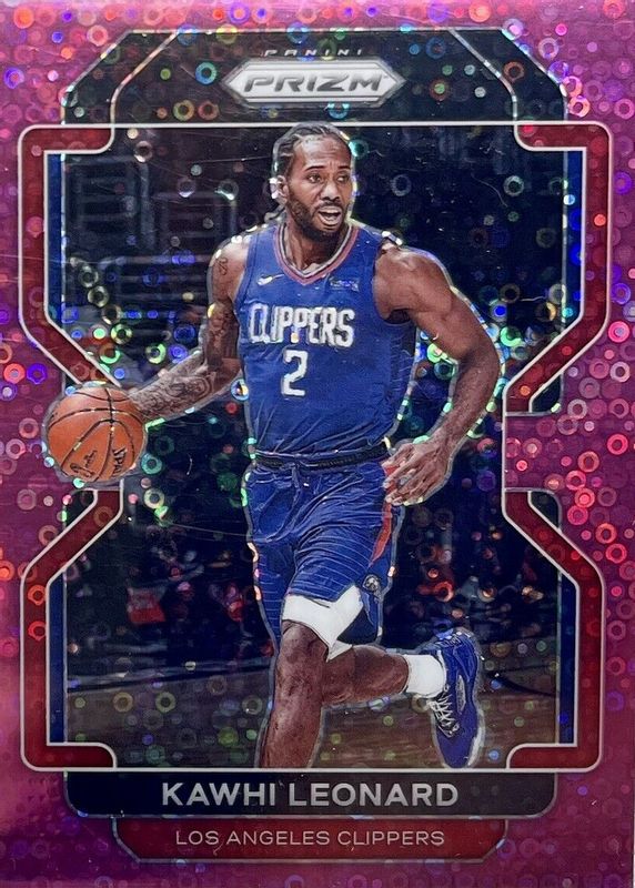 Kawhi Leonard 2021 Prizm #71 Fast Break Pink /50 RAW