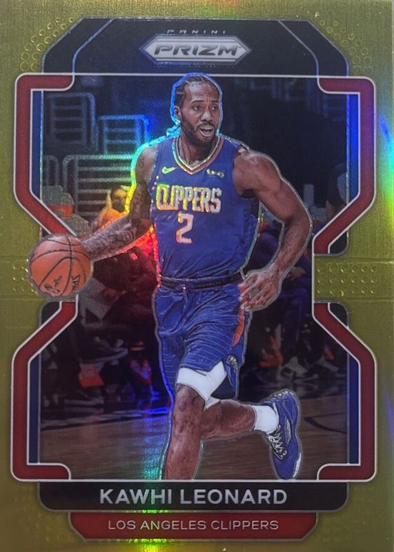 Kawhi Leonard 2021 Prizm #71 Gold /10 RAW