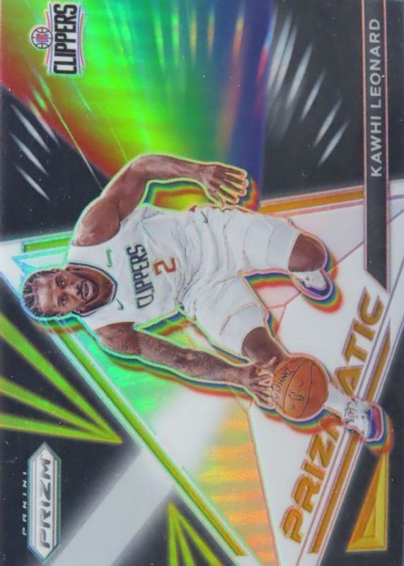 Kawhi Leonard 2021 Prizm #6 Prizmatic - Gold /10 PSA 9