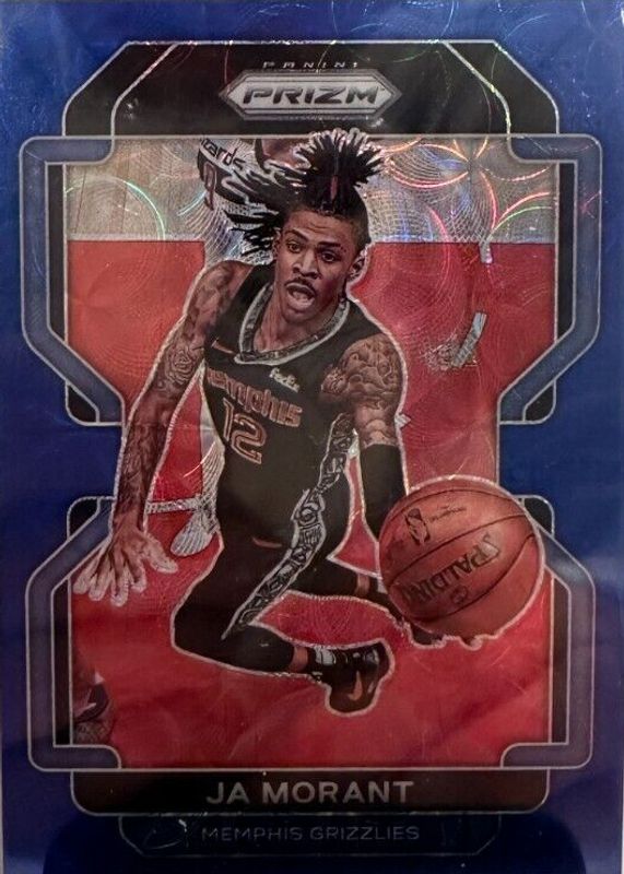 Ja Morant 2021 Prizm #194 Choice Blue /39 SGC 10