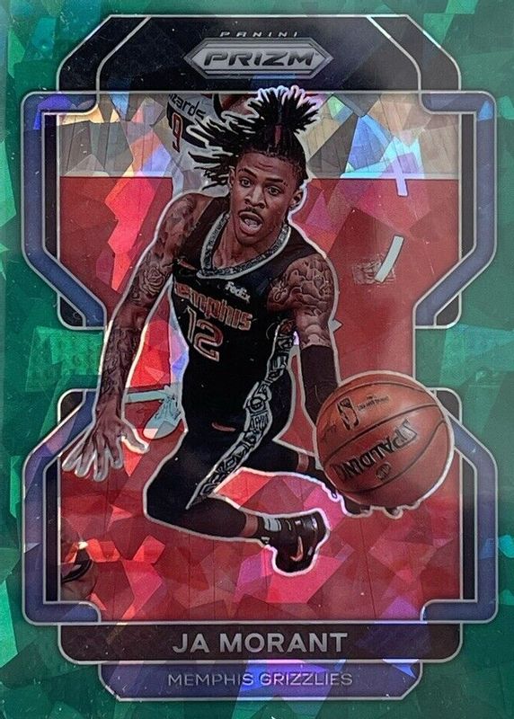 Ja Morant 2021 Prizm #194 Green Ice SGC 10