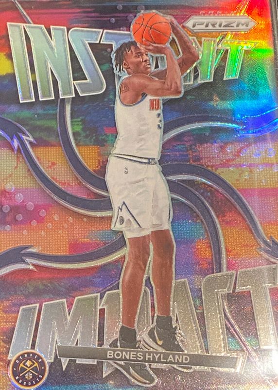 Bones Hyland 2021 Prizm #6 Instant Impact - Silver Rookie PSA 9