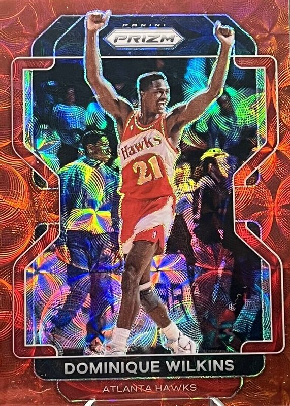 Dominique Wilkins 2021 Prizm #252 Choice Red /88 RAW