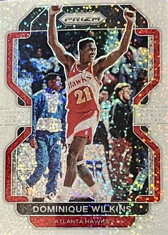 Dominique Wilkins 2021 Prizm #252 White Sparkle /(SSP) RAW