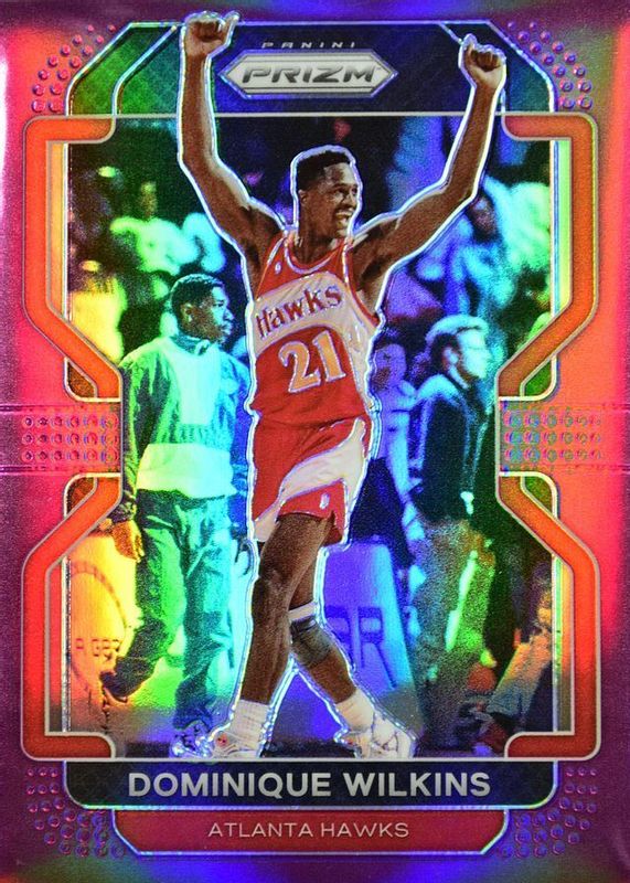 Dominique Wilkins 2021 Prizm #252 Purple /99 RAW