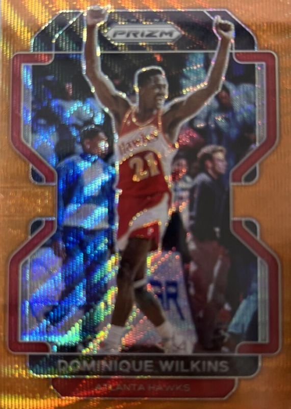 Dominique Wilkins 2021 Prizm #252 Orange Wave /60 RAW