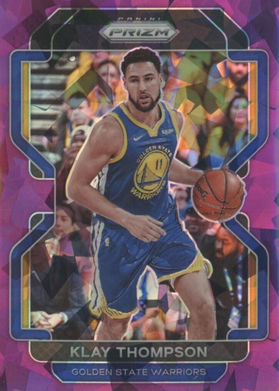 Klay Thompson 2021 Prizm #92 Purple Ice /149 RAW