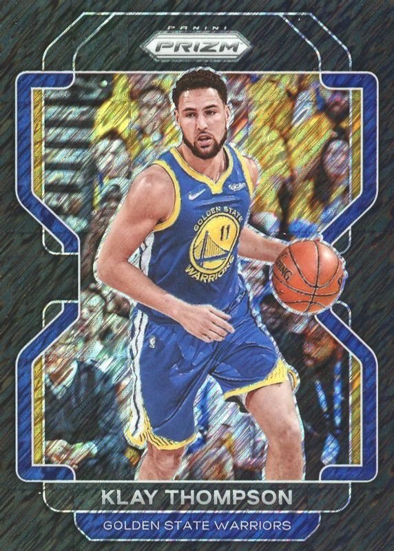 Klay Thompson 2021 Prizm #92 Black Shimmer /1 RAW