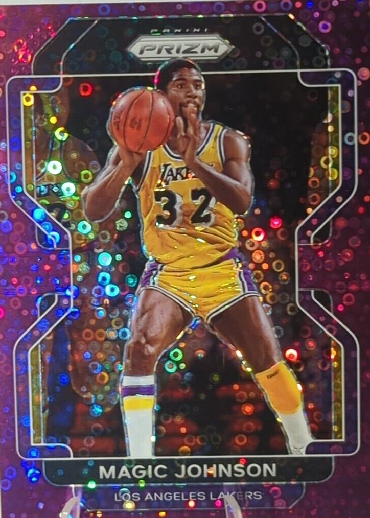 NBA カード Magic Johnson 直筆サイン prizm choice 2022-23 Prizm Magic Johnson SILVER PRIZM card #276 Lakers | eBay