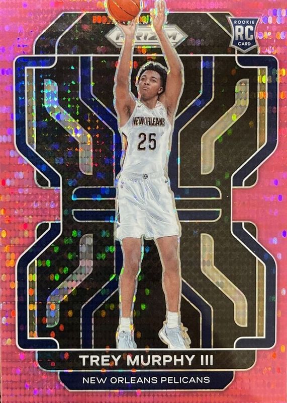 Trey Murphy III 2021 Prizm #288 Pink Pulsar /42 Rookie RAW