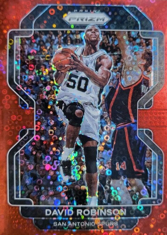 David Robinson 2021 Prizm #242 Fast Break Red /100 RAW