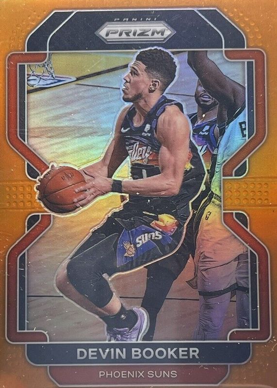 Devin Booker 2021 Prizm #203 Orange /49 RAW