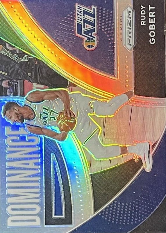 Rudy Gobert 2021 Prizm #23 Dominance - Silver RAW