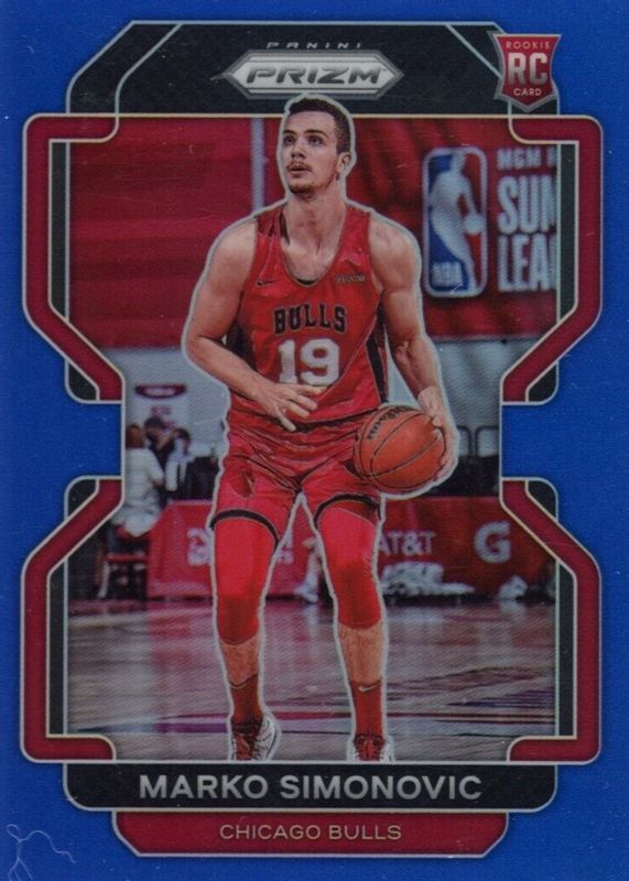 Marko Simonovic 2021 Prizm #166 Blue /199 Rookie RAW