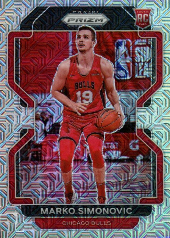 Marko Simonovic 2021 Prizm #166 Mojo /25 Rookie RAW